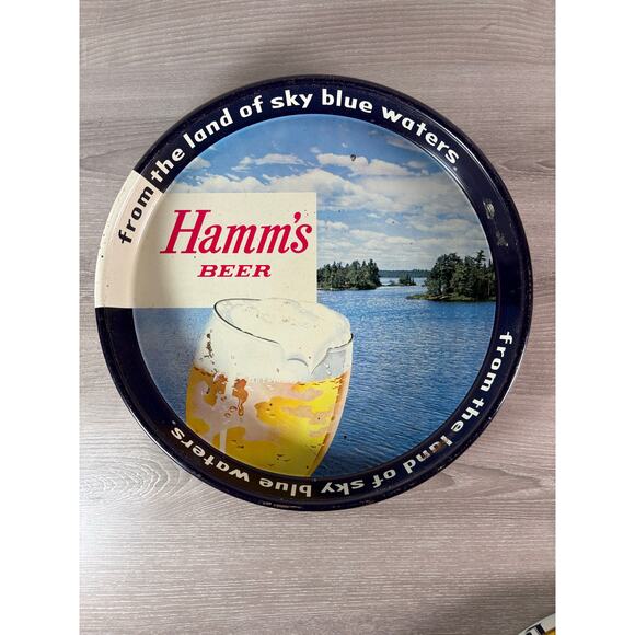 Vintage Hamm’s Beer Metal Serving Tray- Excellent Vintage Condition - Picture 1 of 5